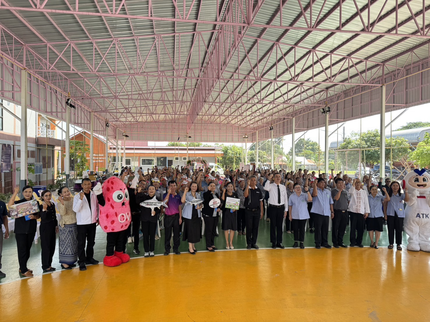 🌻🌻สุขเกินร้อย ที่ พช.101 PLUS 🦐🦐พช.อาจสามารถ จังหวัดร้อยเอ็ด : ร่วมกิจกรรม kick off มหกรรมรณรงค์เพื่อป้องกันและกำจัด “โรคพยาธิใบไม้ตับและมะเร็งท่อน้ำดี” ในพื้นที่อำเภออาจสามารถ 